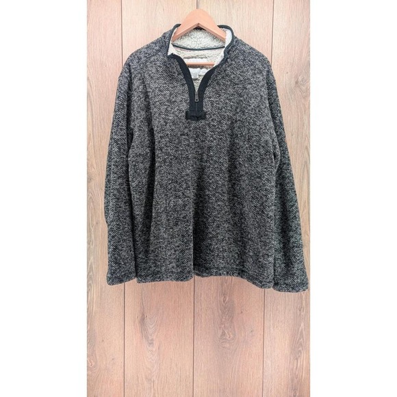 Pull-over Orvis Homme Classic Collection Taille XL – Gris Doublé Polaire 1/4 Zip